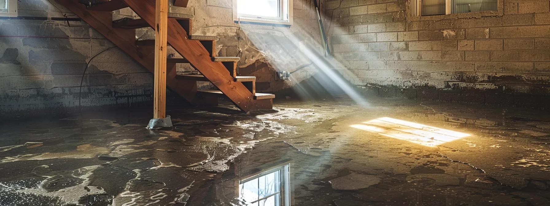 a clean, well-lit basement featuring newly installed waterproofing systems with visible drainage solutions, emphasizing the importance of maintenance for long-lasting protection against water damage.