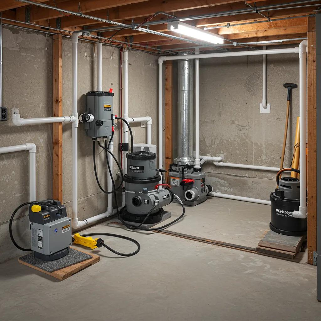 Modern basement waterproofing systems ensuring a dry and safe living space